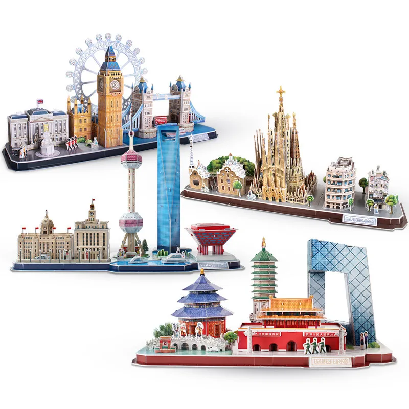 Kids Toys Paris - 3D Bulmaca Oyunu DIY Oyuncak Kağıt