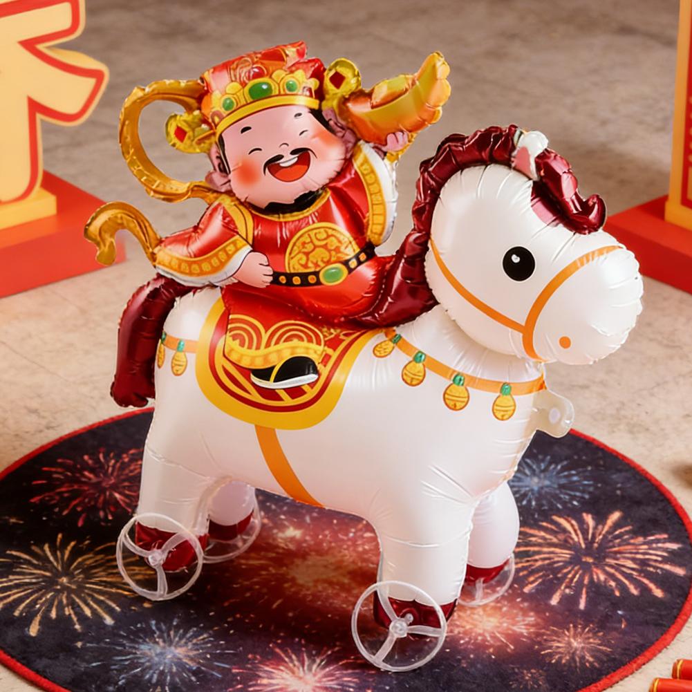 Kids Toys Horse - Karikatür Hayvan Teması 3D Balon At