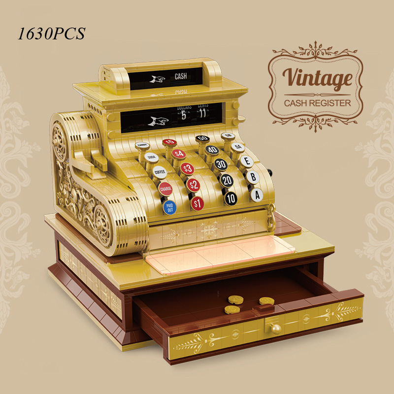 Toy Cash Register - Yaratıcı Klasik Vintage Retro Yazarkasa Mini