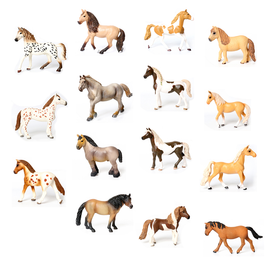 Kids Toys Horse - At figürleri, çiftlik hayvanları, oyuncak atlar,