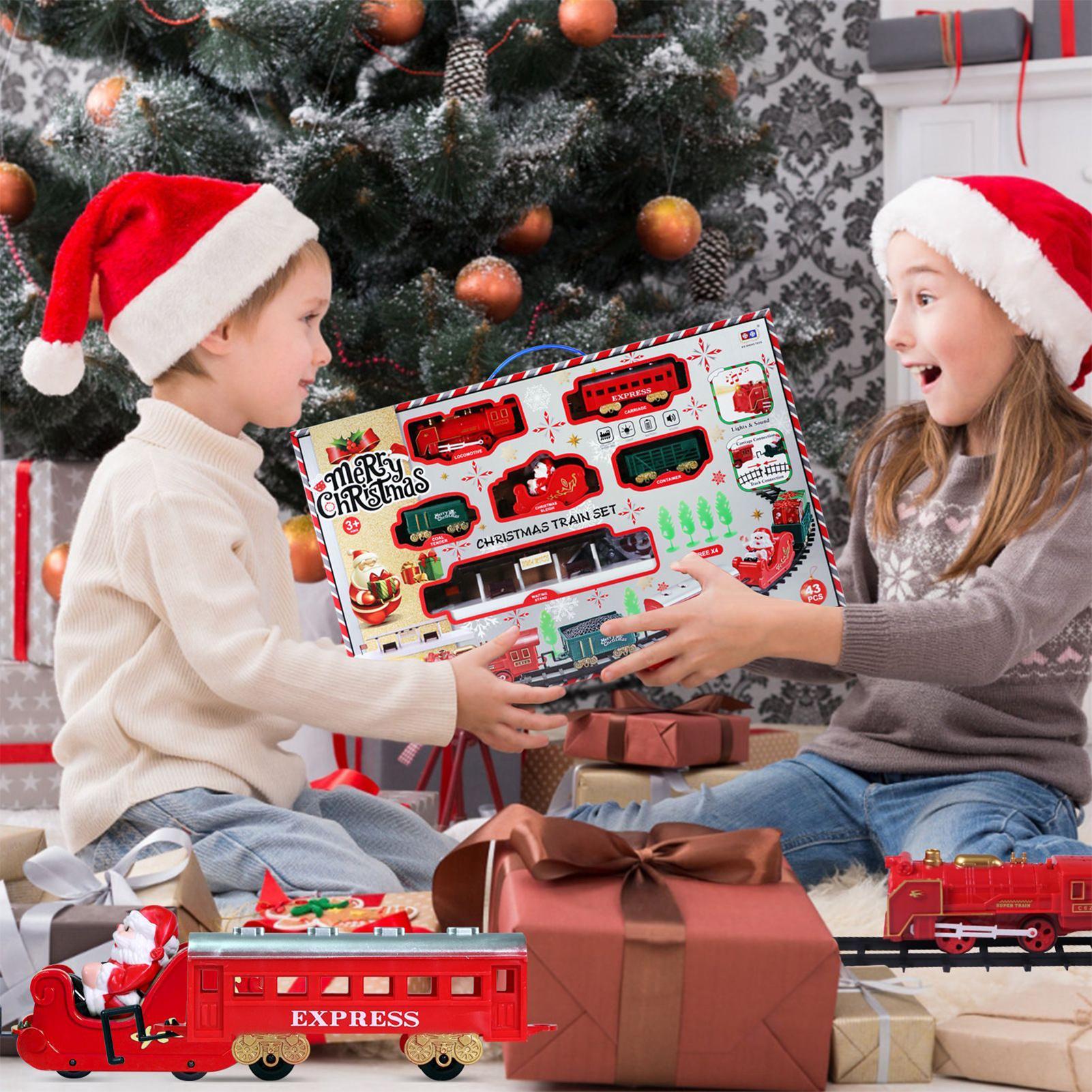 Toy Train Track Set - Noel Treni Ebeveyn-çocuk Etkileşimi Raylı Oyuncak