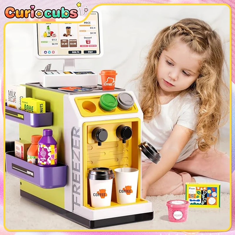 Toy Cash Register - Mini Süpermarket Yazarkasa Simülasyonu Alışveriş Ödeme