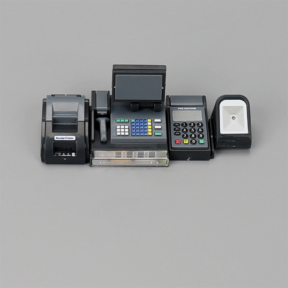 Toy Cash Register - Mini Ev Yazarkasa DIY Siyah Gri