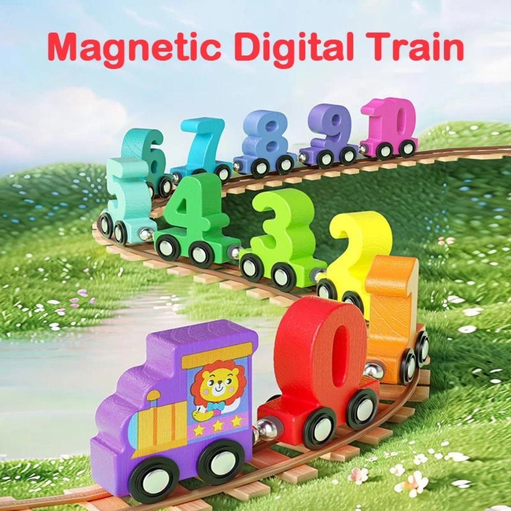 Toy Train Track Set - 1 takım 0-10 numara dijital tren