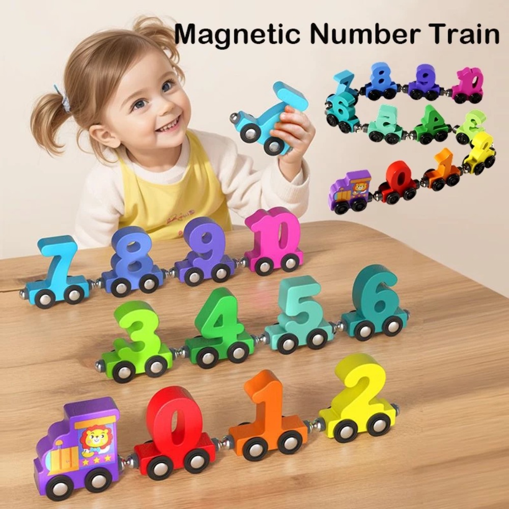 Toy Train Track Set - 1 takım 0-10 Sayı Dijital Tren