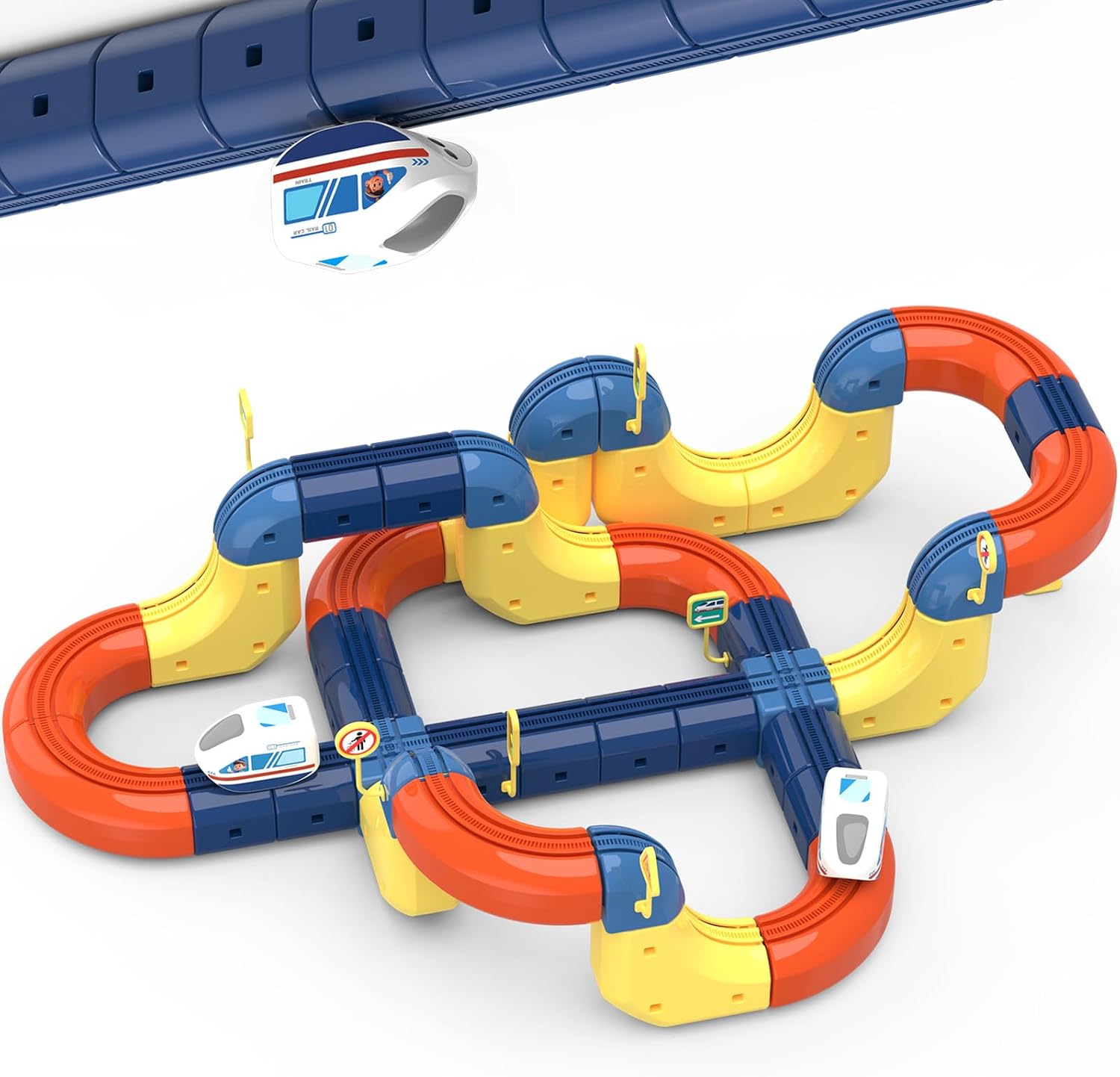 Toy Train Track Set - 3D Sihirli Esnek Yarış Pistleri Elektrikli