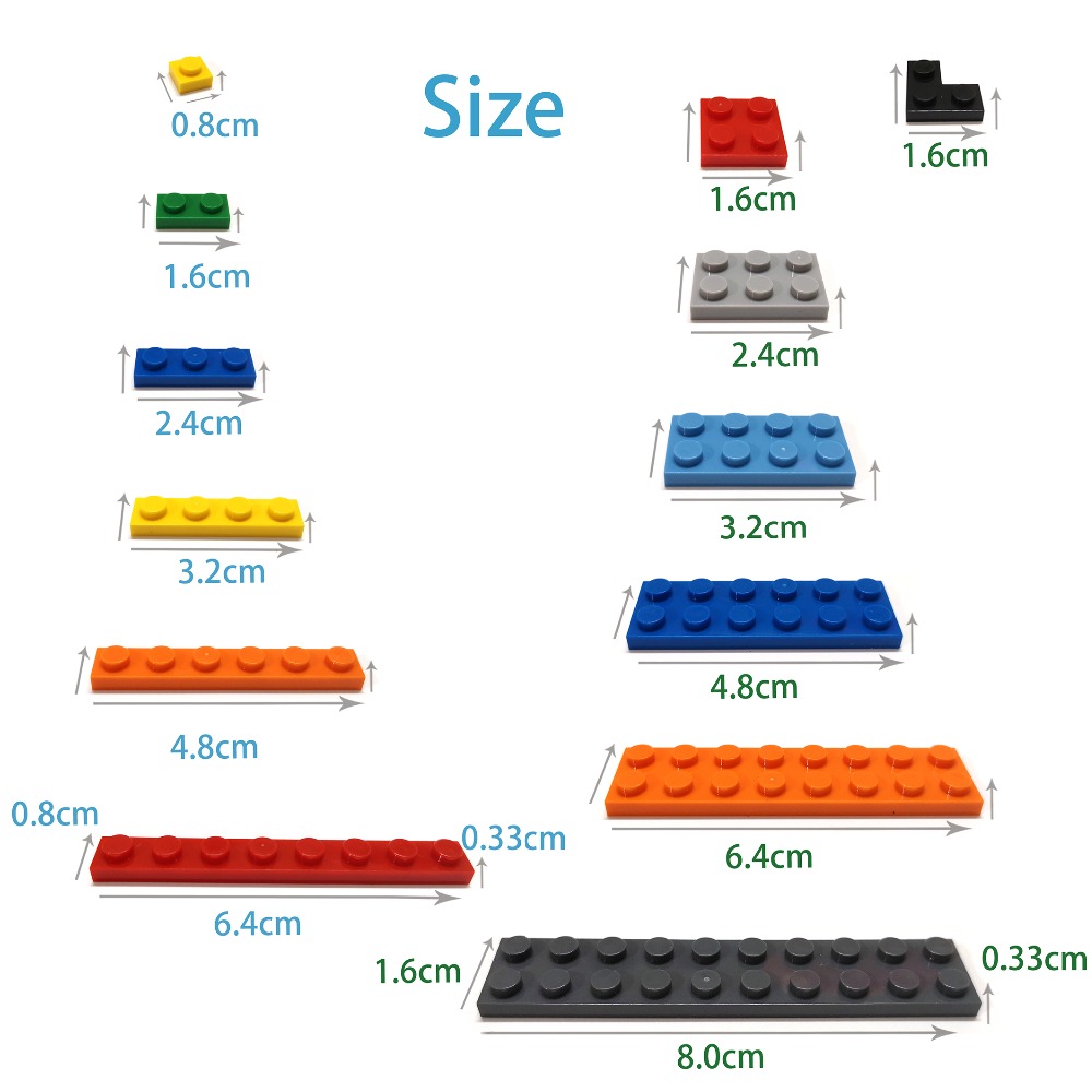 1000 adet 1x2 Nokta DIY Yapı T - Kids Toys Under 1000 incelemesi ve fiyatı