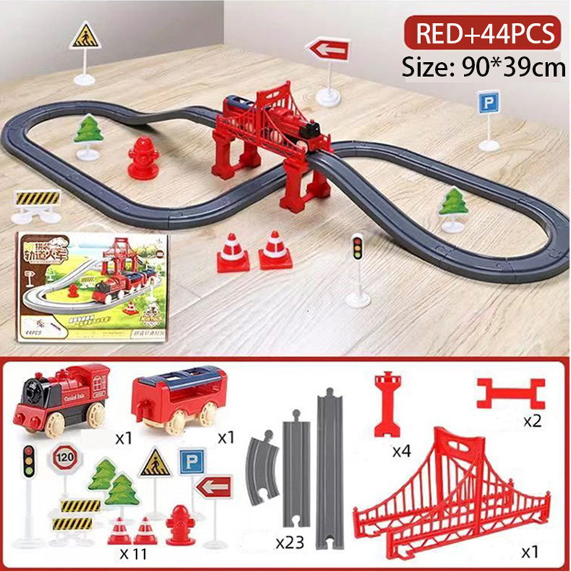 44 adet/takım elektrikli tren  - Toy Train Track Set incelemesi ve fiyatı