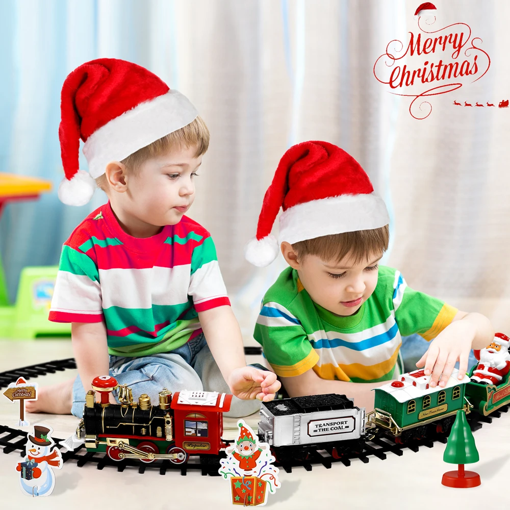 Noel tren seti şenlikli Mini l - Toy Train Track Set incelemesi ve fiyatı