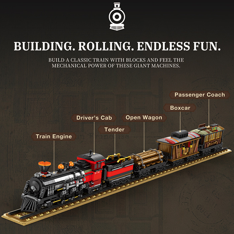 Yeni 66806 2851 parça MOC Retr - Toy Train Track Set incelemesi ve fiyatı