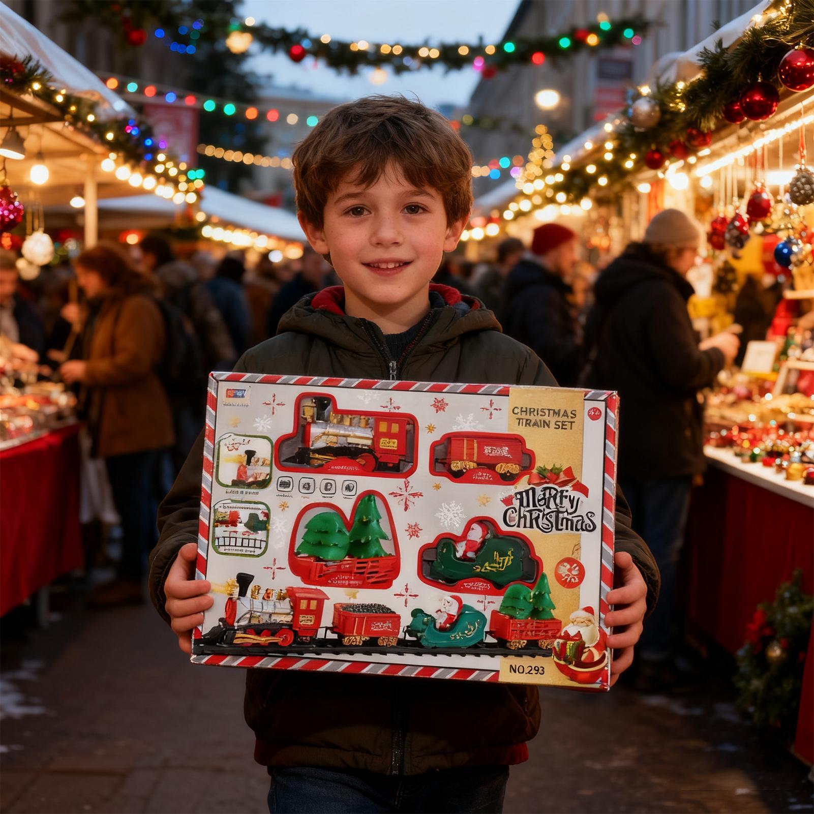 Noel Treni Ebeveyn-çocuk Etkil - Toy Train Track Set incelemesi ve fiyatı