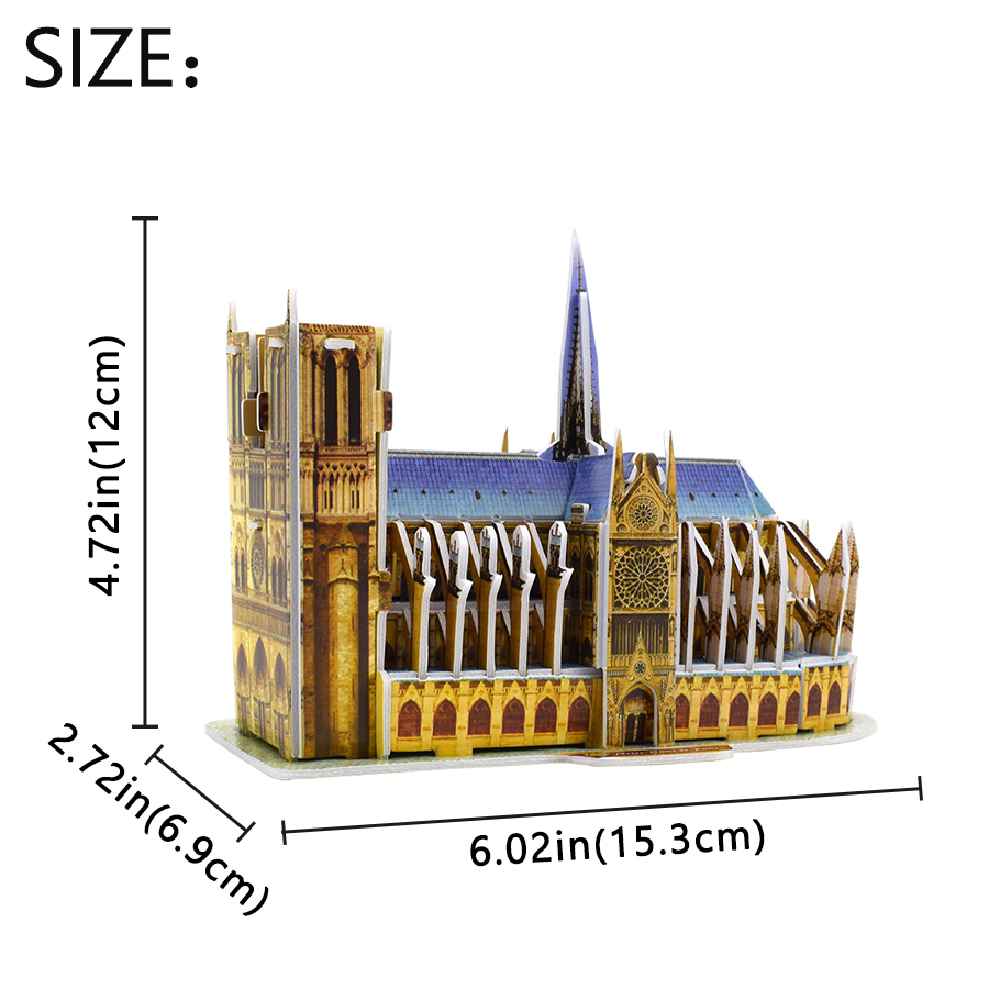 3D bulmaca Notre Dame De Paris - Kids Toys Paris incelemesi ve fiyatı