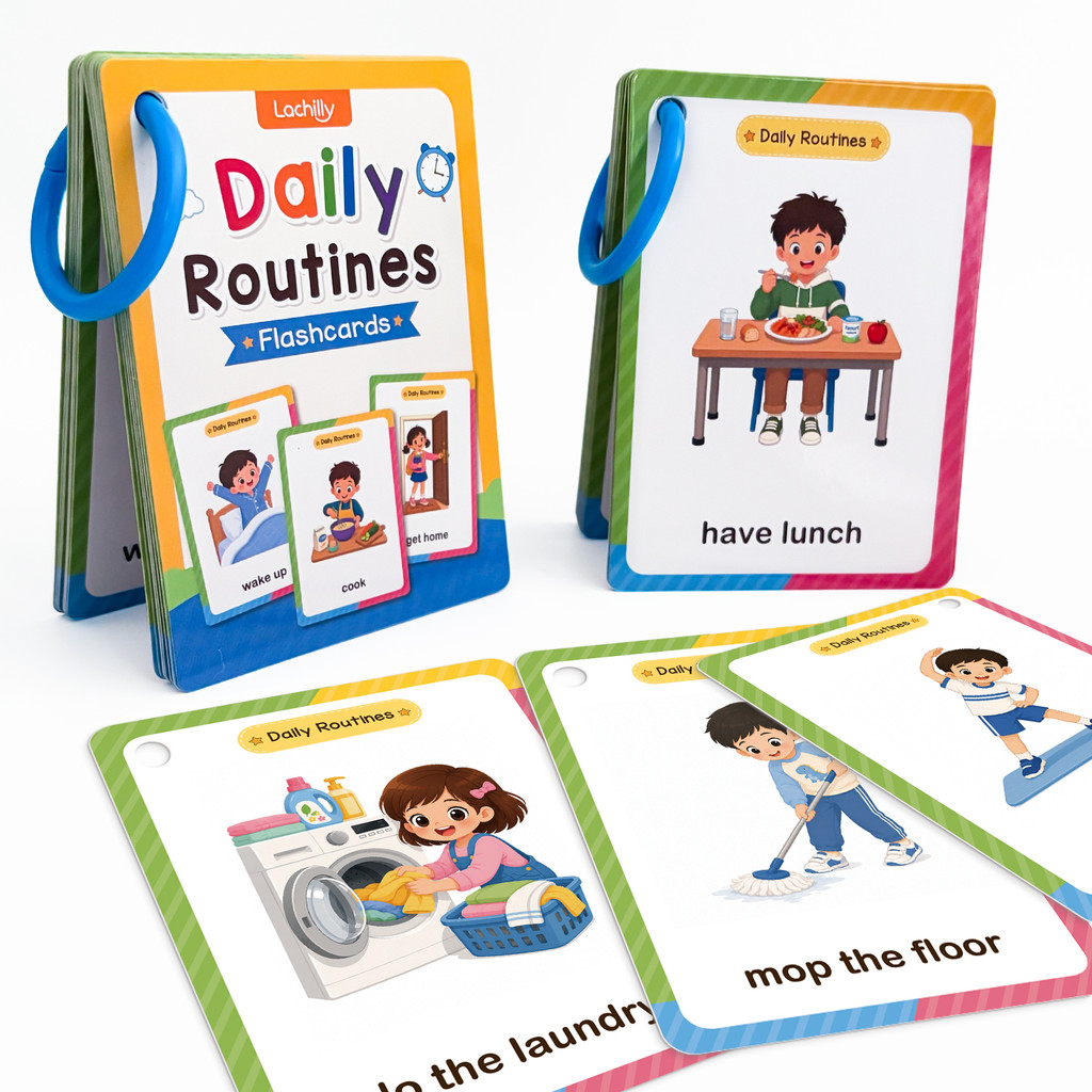 38 Kelime Günlük Rutinler Çocu - Educational Flash Card incelemesi ve fiyatı