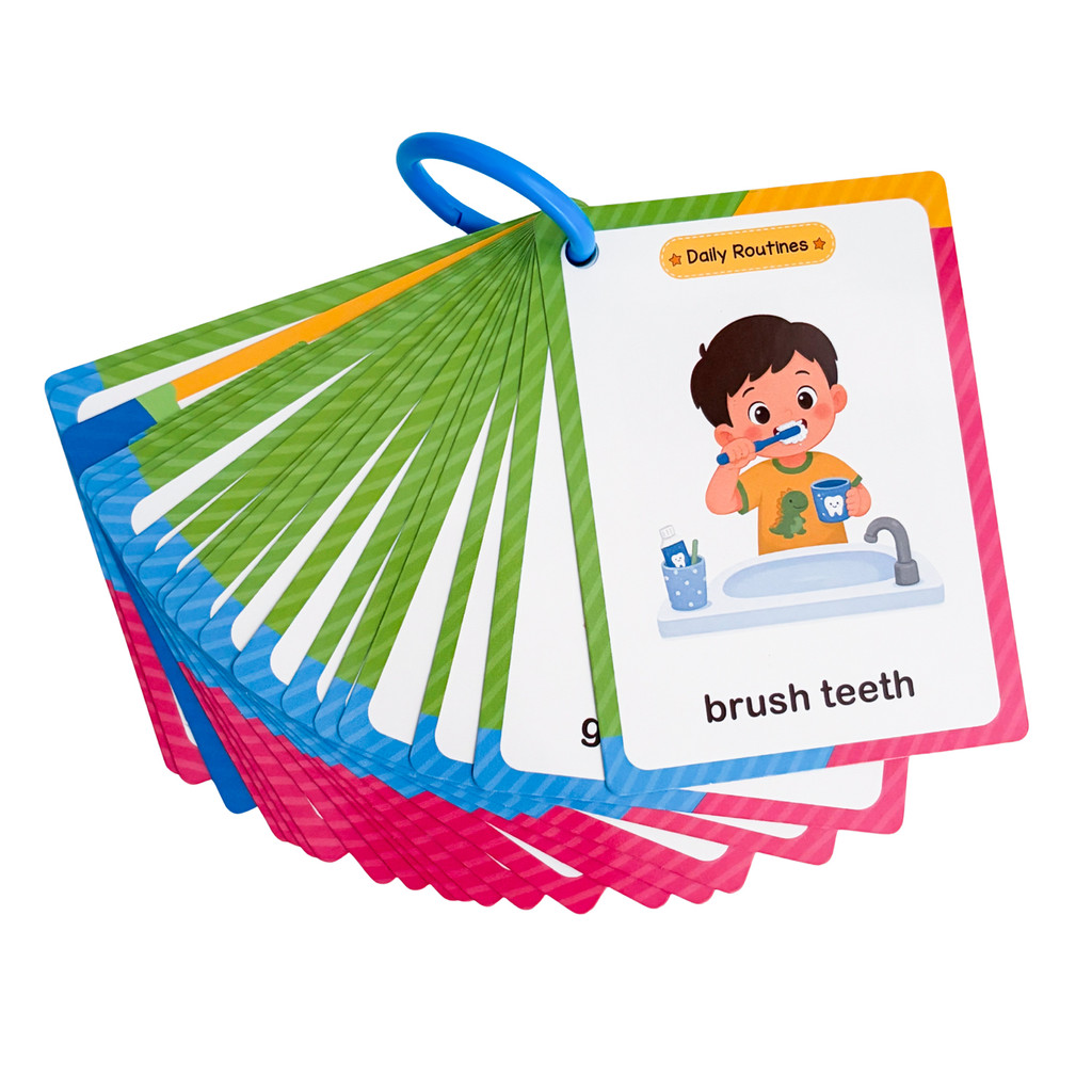 38 Kelime Günlük Rutinler Çocu - Educational Flash Card incelemesi ve fiyatı