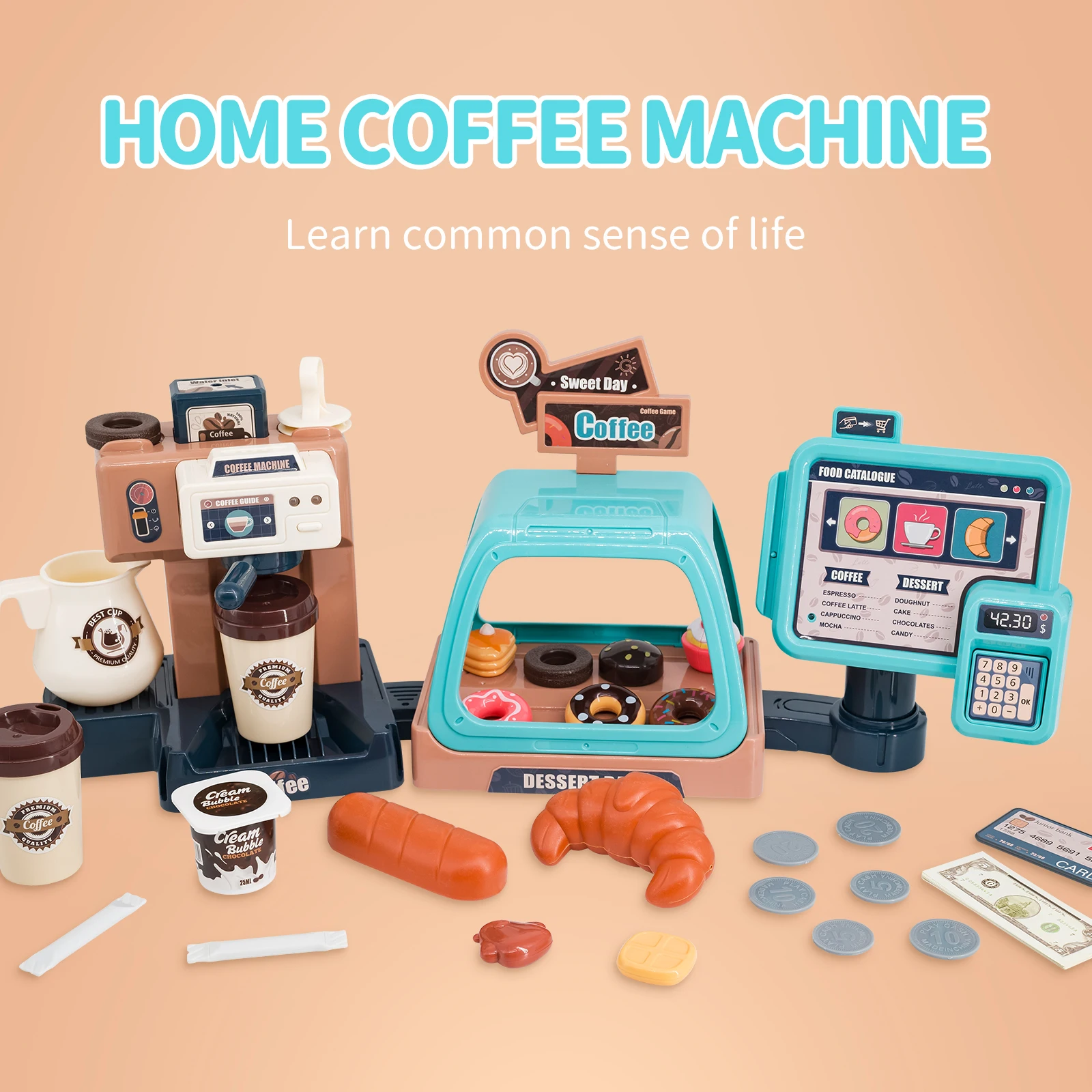 3'ü 1 Arada Kahve Makinesi Oyu - Toy Cash Register incelemesi ve fiyatı