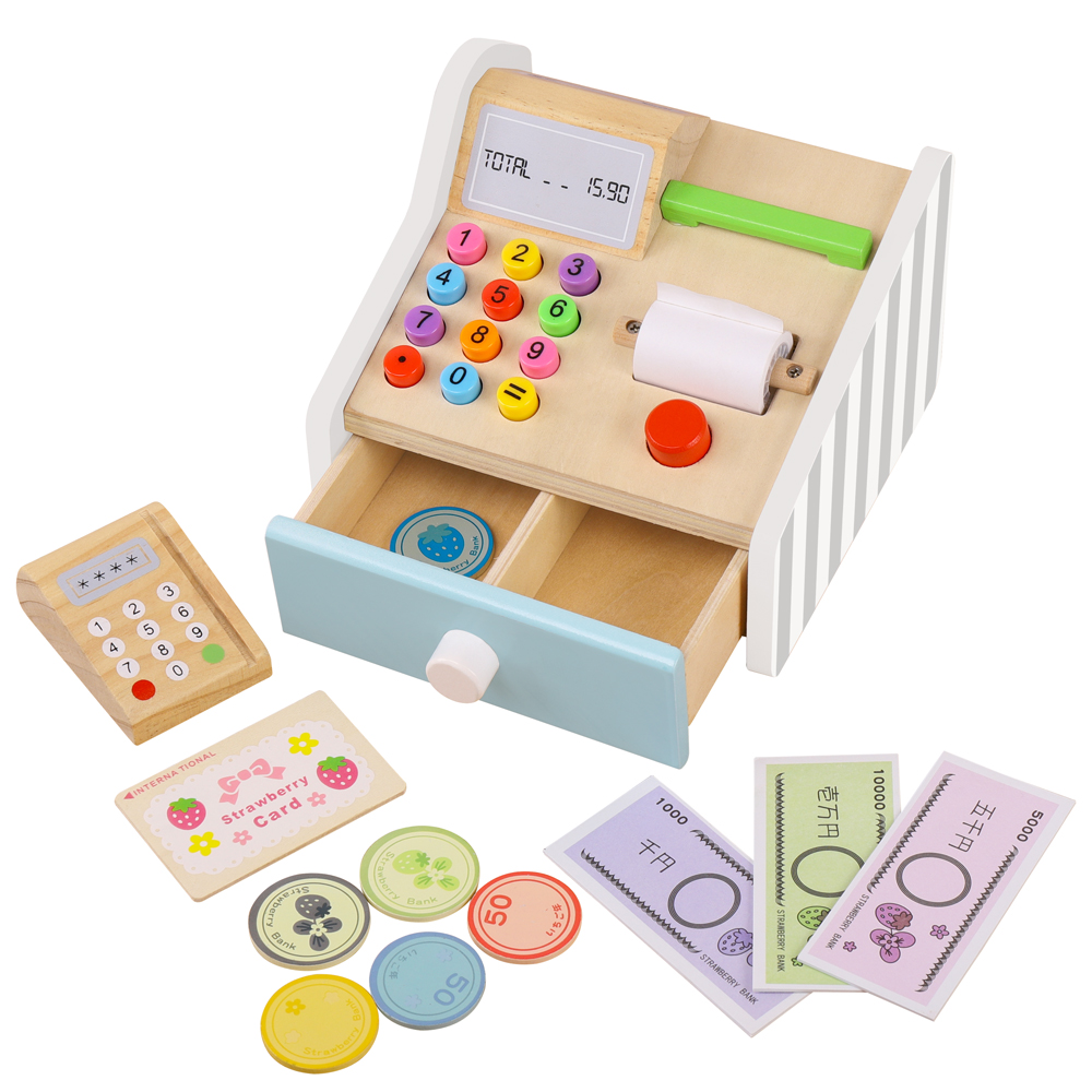 Ahşap yazarkasa oyuncaklar çoc - Toy Cash Register incelemesi ve fiyatı