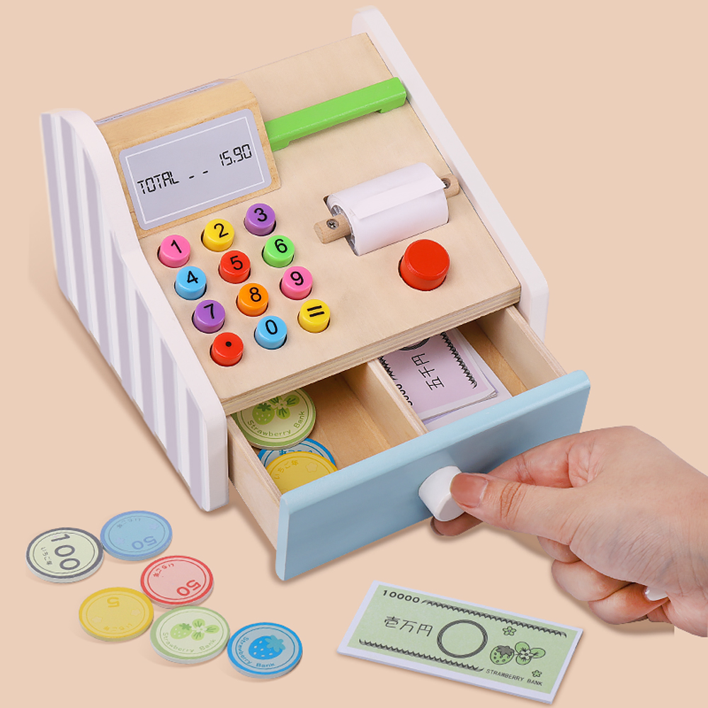 Ahşap yazarkasa oyuncaklar çoc - Toy Cash Register incelemesi ve fiyatı